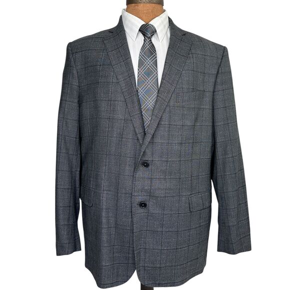 Brooks Brothers Explorer Sport Coat Mens 46R Regent Fit Blazer Jacket GrayPlaid